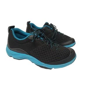 Weil Women's Size 6 Black With Teal Blue Sneakers